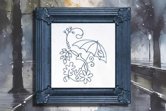 Autumn s Cozy Canopy Umbrella Embroidery Review