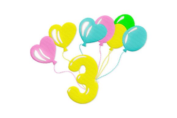 Birthday Number 3 Embroidery Design Review