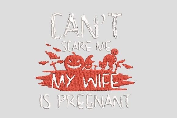Can’t Scare Me: Pregnant Wife Halloween Embroidery Review