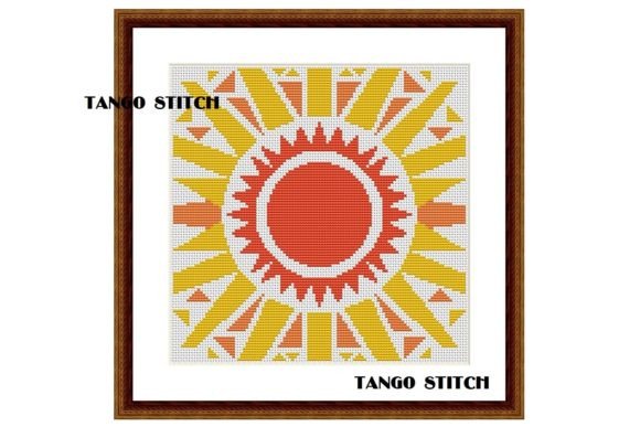 Geometric Sunshine Cross Stitch Pattern Review