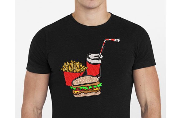 Hamburger Fast Food Embroidery Review