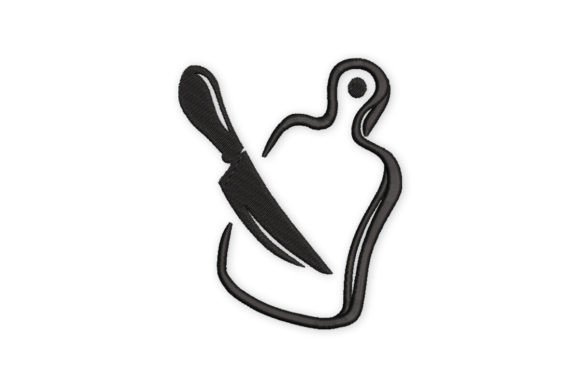 Kitchen Knife Cutting Board Embroidery Review