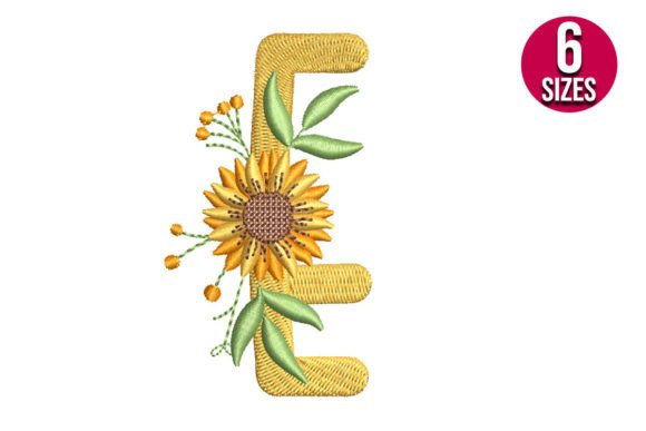 Review: Sunflower Alphabet Letter E Embroidery